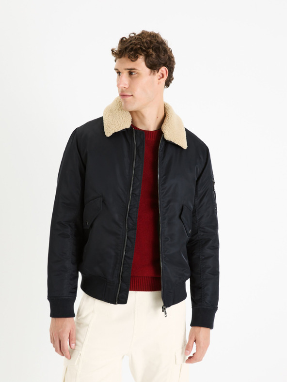 Celio Schwarze Herren-Winterjacke Celio Fujamescol