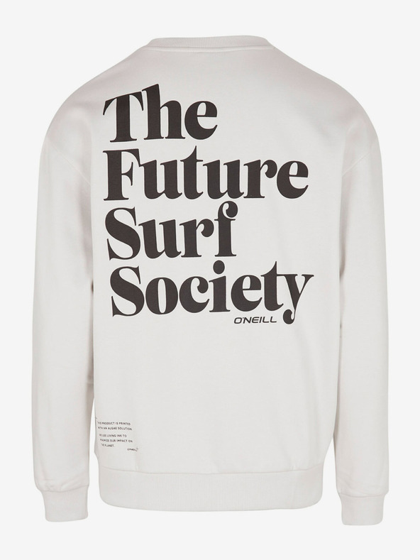 O'Neill Weißes O'Neill Future Surf Society Herren-Sweatshirt mit Rückenaufdruck