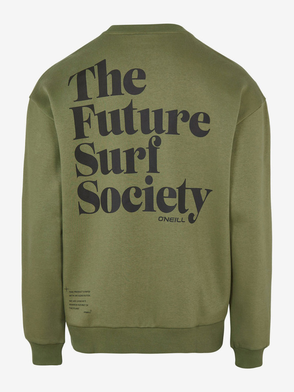 O'Neill Khaki Herren O'Neill Future Surf Society bedrucktes Rücken-Sweatshirt