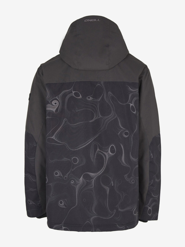 O'Neill Schwarze O'Neill Texture Herren Ski-/Snowboardjacke