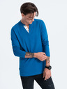 Ombre Clothing Blaues Herren-Button-Down-Hemd Ombre Clothing HENLEY