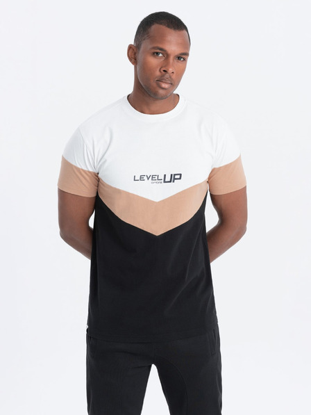 Ombre Clothing Braun-schwarzes Herren-Button-Down-Hemd Ombre Clothing