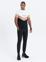 Ombre Clothing Braun-schwarzes Herren-Button-Down-Hemd Ombre Clothing