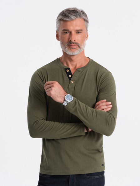Ombre Clothing Henley T-Shirt