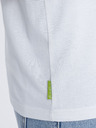 Ombre Clothing Weißes und grünes Herrenhemd Ombre Clothing