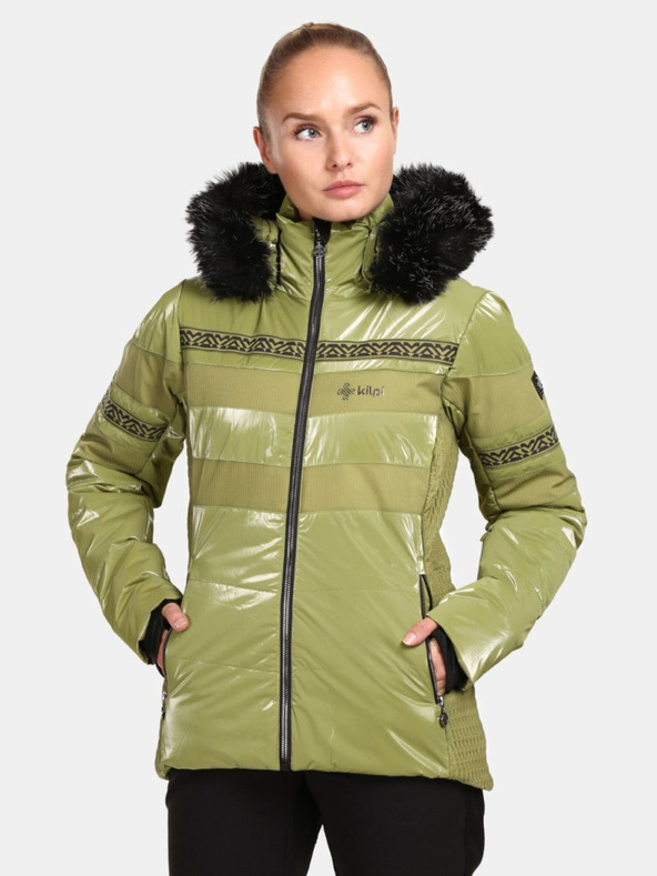 Kilpi Khakifarbene Damen-Skijacke Kilpi Dalila