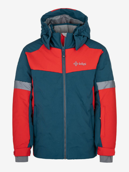Kilpi Kilpi Teddy rote und petrolfarbene Jungen-Winterjacke