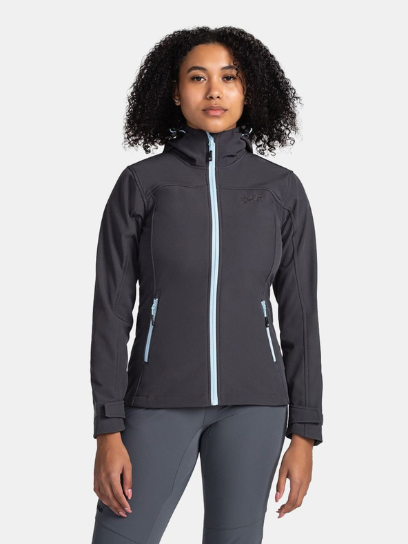 Kilpi Dunkelgraue Damen-Softshell-Jacke Kilpi Rawia