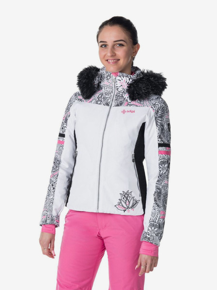 Kilpi Weiße beheizbare Damen-Skijacke Kilpi Lena-W