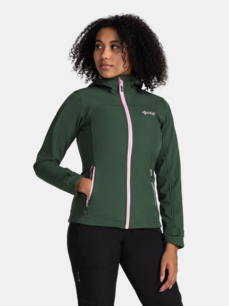 Kilpi Dunkelgrüne Damen-Softshell-Jacke Kilpi Rawia