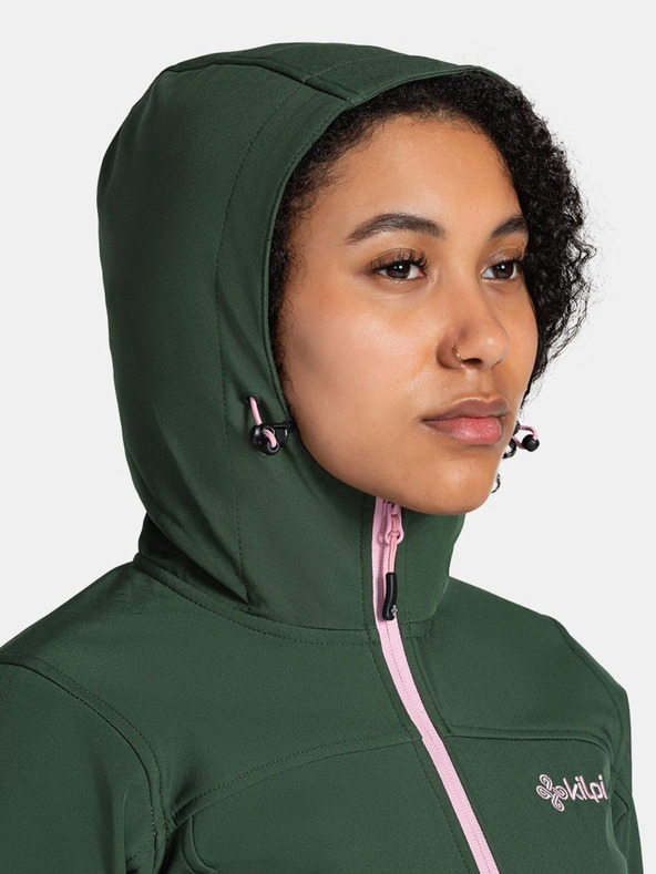 Kilpi Dunkelgrüne Damen-Softshell-Jacke Kilpi Rawia