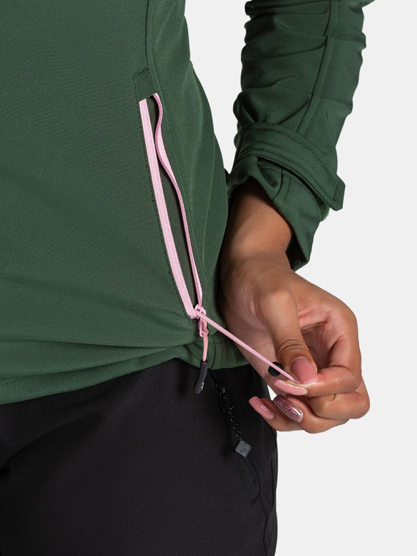 Kilpi Dunkelgrüne Damen-Softshell-Jacke Kilpi Rawia