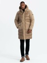Ombre Clothing Herren Steppjacke lang mit großen Taschen Ombre Clothing