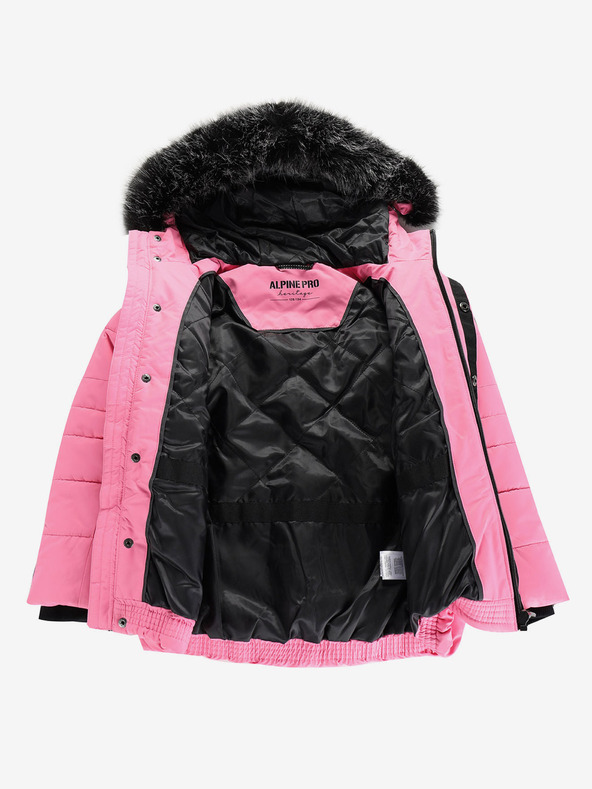 ALPINE PRO Rosa Mädchenjacke mit PTX Alpine Pro Werdo-Membran