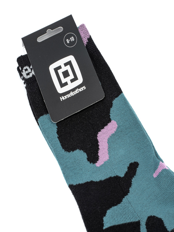 Horsefeathers Camo Socken - blau haze Größe 5 - 7 HORSEFEATHERS