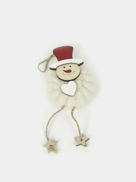 SIFCON Weißer hängender Weihnachtsschmuck - santa SIFCON