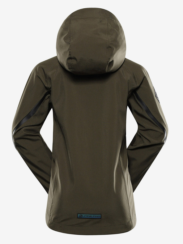 ALPINE PRO Alpine Pro Jerdo Grüne Kinder-Softshell-Jacke mit Membrane