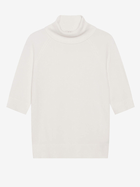 Orsay Weißer Rollkragenpullover mit Dreiviertel Ärmeln ORSAY