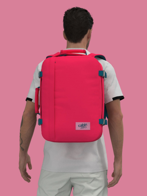 CabinZero Rot Rucksack CabinZero Classic 36L Miami magenta