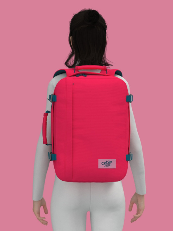 CabinZero Rot Rucksack CabinZero Classic 36L Miami magenta