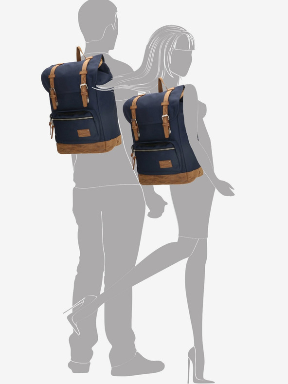 Enrico Benetti Rucksack Enrico Benetti Santiago 17" Notebook-Rucksack 23 l Blau