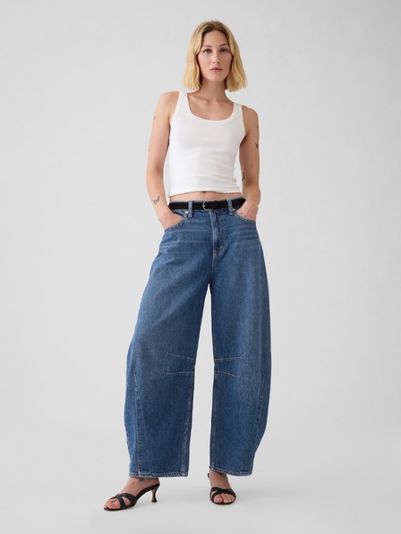 GAP Damen Mid Rise Horseshoe Jeans GAP