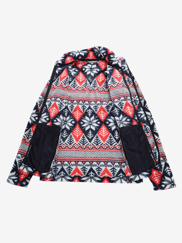 ALPINE PRO Rotes und blaues Supratherm Alpine Pro Eflina-Sweatshirt für Damen