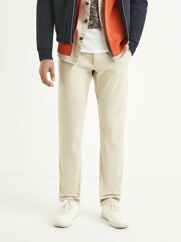 Celio Beige Herrenhosen Celio