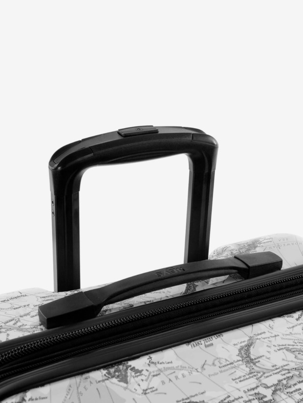 Heys Schwarz-weiß gemusterter Reisekoffer Heys Journey 3G S