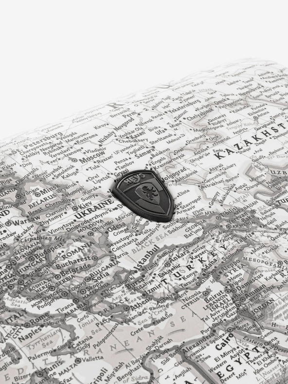 Heys Schwarz-weiß gemusterter Reisekoffer Heys Journey 3G S