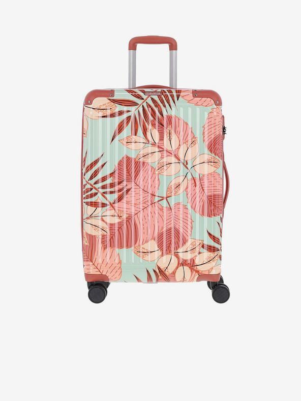 Travelite Türkis und Rosa Floral Travelite Cruise 4w L