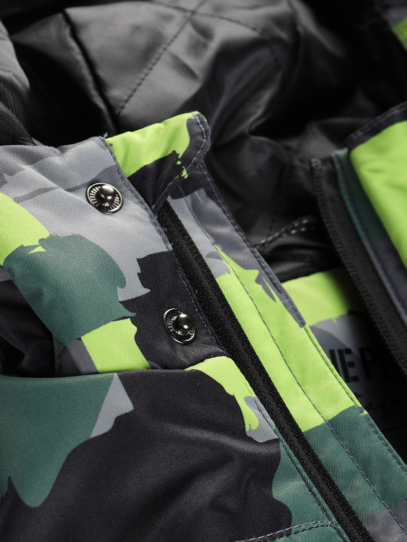 ALPINE PRO Grüngraue Mädchenjacke mit PTX Alpine Pro Werdo-Membran