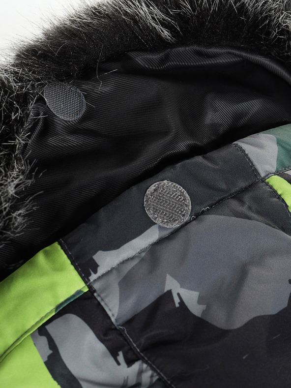 ALPINE PRO Grüngraue Mädchenjacke mit PTX Alpine Pro Werdo-Membran