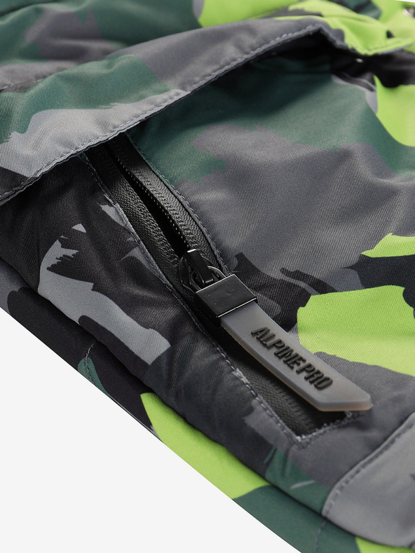 ALPINE PRO Grüngraue Mädchenjacke mit PTX Alpine Pro Werdo-Membran