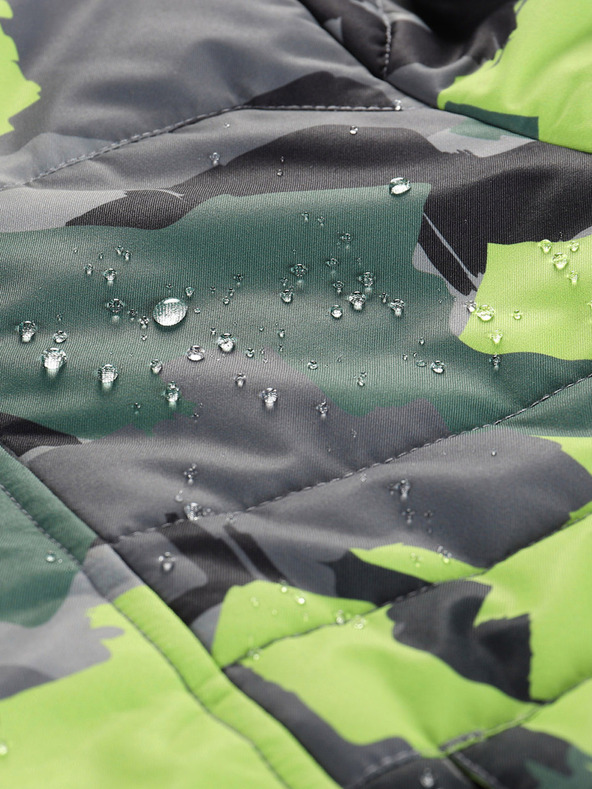 ALPINE PRO Grüngraue Mädchenjacke mit PTX Alpine Pro Werdo-Membran