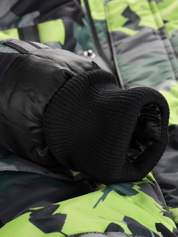 ALPINE PRO Grüngraue Mädchenjacke mit PTX Alpine Pro Werdo-Membran