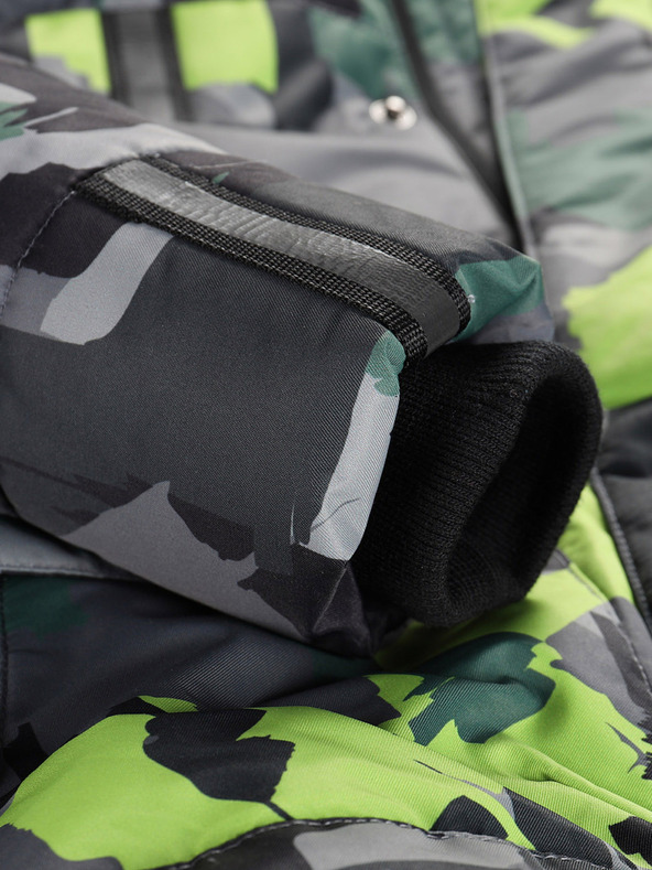 ALPINE PRO Grüngraue Mädchenjacke mit PTX Alpine Pro Werdo-Membran