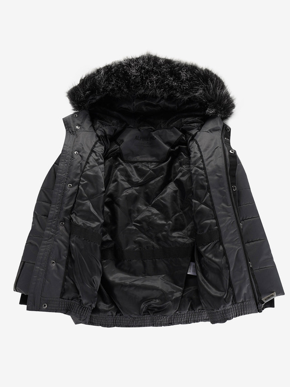 ALPINE PRO Graue Mädchenjacke mit PTX Alpine Pro Werdo-Membran