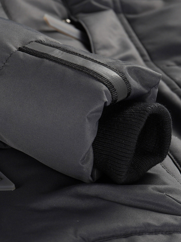 ALPINE PRO Graue Mädchenjacke mit PTX Alpine Pro Werdo-Membran