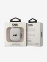 Karl Lagerfeld 3D-Logo NFT Choupette Head Silikonhülle für Airpods 1/2 Weiß Karl Lagerfeld