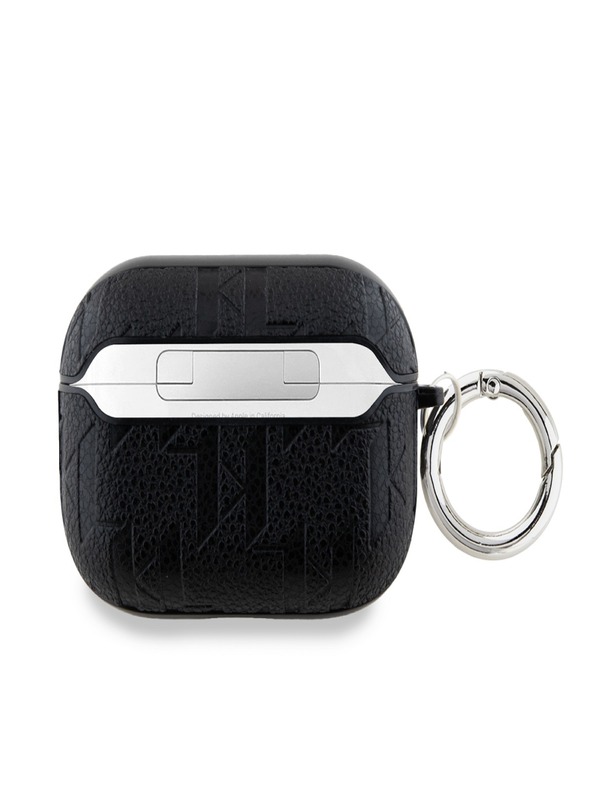 Karl Lagerfeld Karl Lagerfeld PU-Prägung Karl und Choupette Heads Etui für AirPods Pro 2 Schwarz