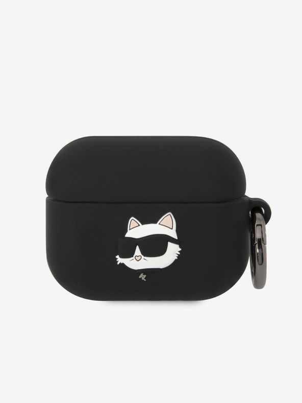Karl Lagerfeld 3D-Logo NFT Choupette Head Silikonhülle für Airpods Pro Schwarz Karl Lagerfeld