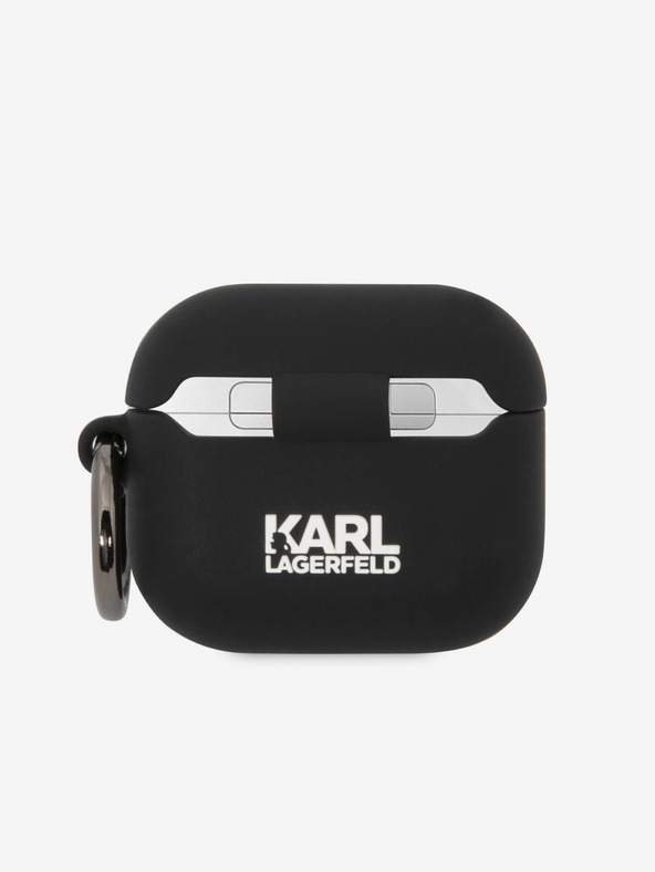 Karl Lagerfeld 3D-Logo NFT Choupette Head Silikonhülle für Airpods 3 Schwarz Karl Lagerfeld