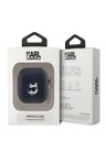 Karl Lagerfeld Karl Lagerfeld PU geprägte Choupette Head Tasche für AirPods 3 Schwarz