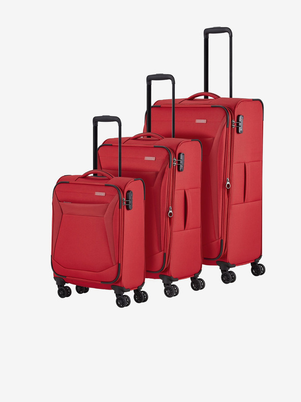 Travelite Dreier-Set Travelite Chios Reisekoffer in Rot S,M,L