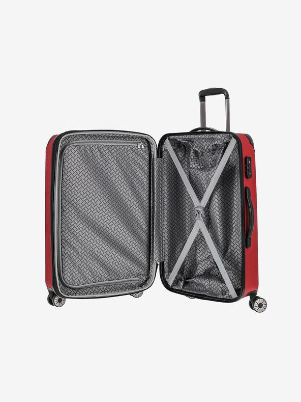 Travelite Dreier-Set Travelite City 4w Reisekoffer in rot S,M,L