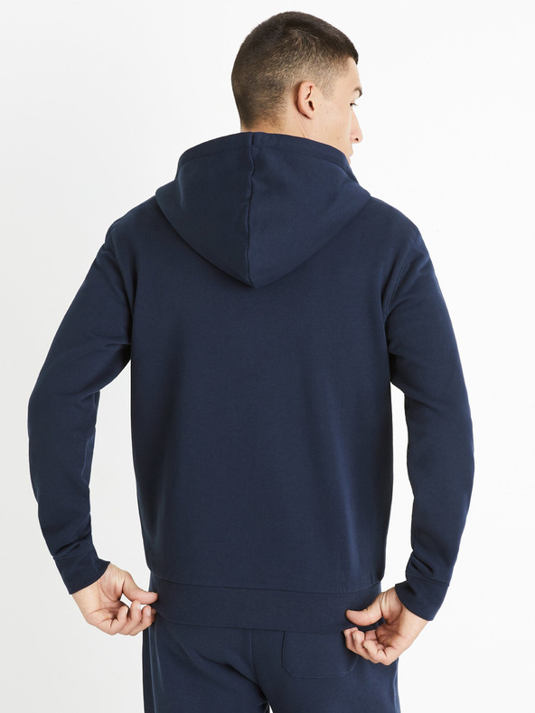 Celio Dunkelblaues Herren-Basic-Sweatshirt Celio Fethree