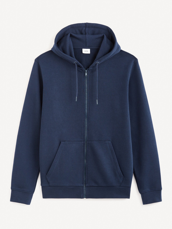 Celio Dunkelblaues Herren-Basic-Sweatshirt Celio Fethree