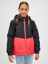 Sam 73 Korallfarbene und schwarze Kinderjacke SAM 73 Kimia