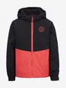 Sam 73 Korallfarbene und schwarze Kinderjacke SAM 73 Kimia